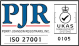 ISO 27001 certified by Perry Johnson Registrars Inc. UKAS Management Systems.